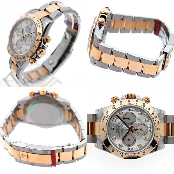 ロレックス ROLEX デイトナ Ref.116523NG K18コンビ ホワイトシェル 8P