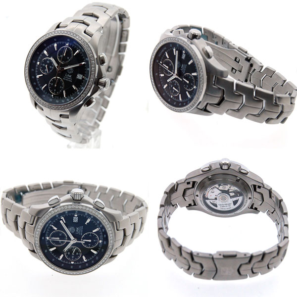 タグホイヤー TAG HEUER LINK リンククロノ ベゼルダイヤ CJF2117 SS