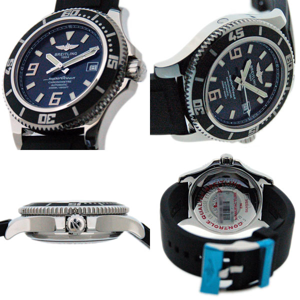 ブライトリング BREITLING スーパーオーシャン44 A17391 ブラック SS