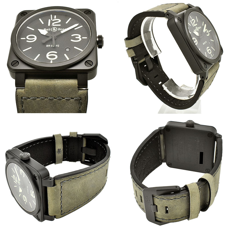 ベル＆ロス　BELL＆ROSS　BR03-92 ナイトラム　BR0392-BL3-CE/SCA　セラミック　42mm　新品