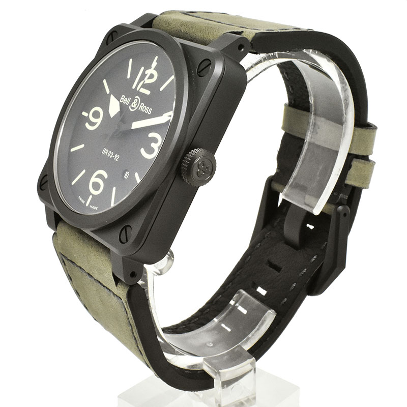 ベル＆ロス　BELL＆ROSS　BR03-92 ナイトラム　BR0392-BL3-CE/SCA　セラミック　42mm　新品