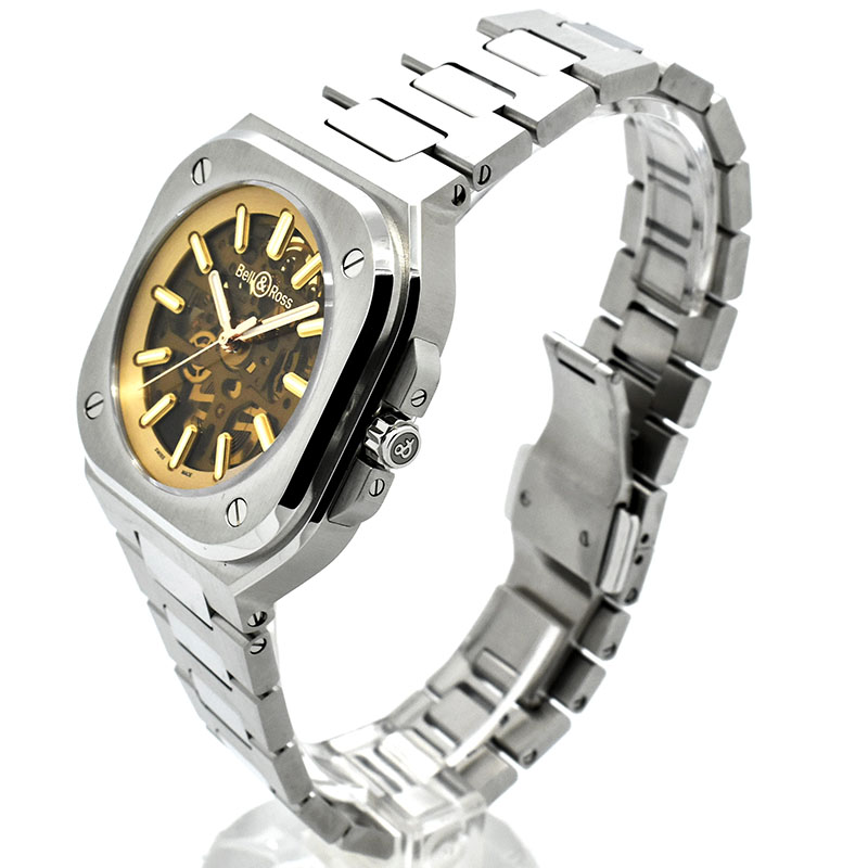 ベル&ロス BELL&ROSS BR 05 スケルトン ゴールデン BR05A-CH ベル&ロス BELL&ROSS BR 05 スケルトン ゴールデン BR05A-CH