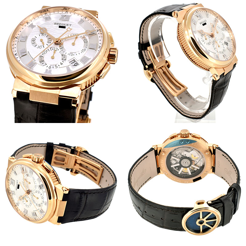 Breguet ブレゲ 5527 ブラック ショートサイズ ラバーベルト バンド