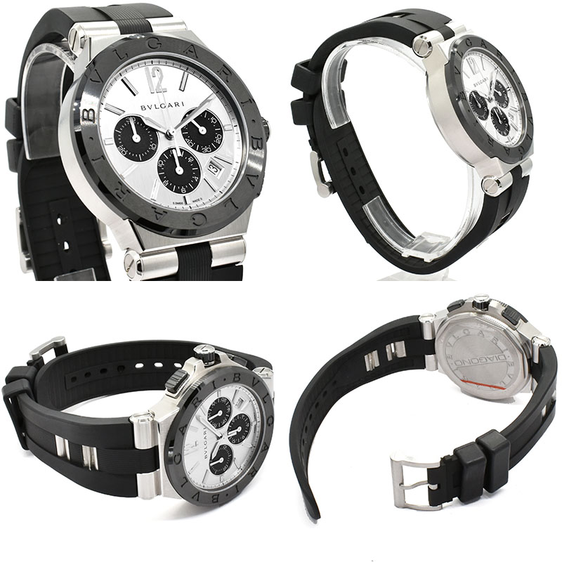 ブルガリ BVLGARI ディアゴノ クロノグラフ DG42C6SCVDCH 42mm 新品 