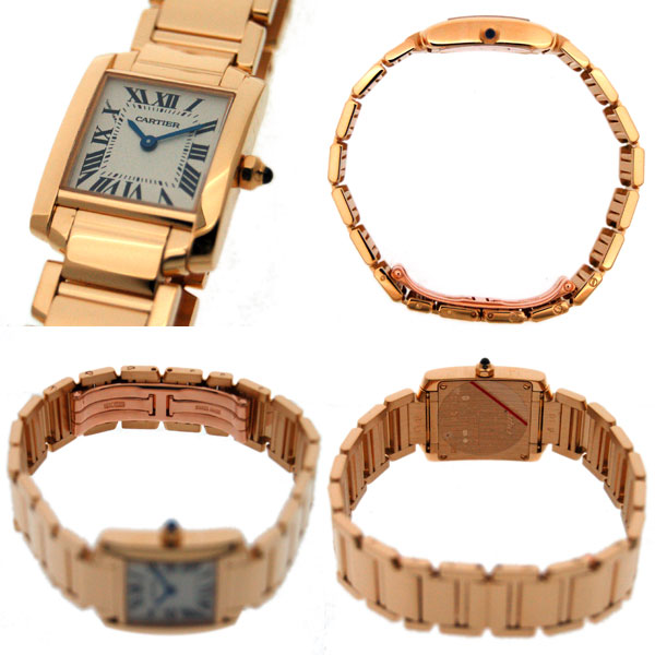 カルティエ CARTIER タンクフランセーズ レディース W50002N2 金