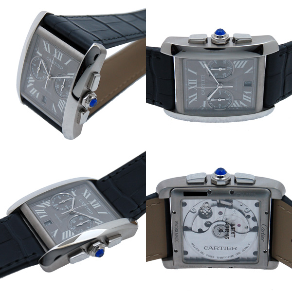 カルティエ CARTIER タンクMC クロノグラフ W5330008 メンズ SS 自動巻