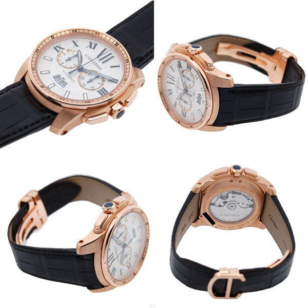 カルティエ CARTIER カリブル ドゥ カルティエ クロノグラフ