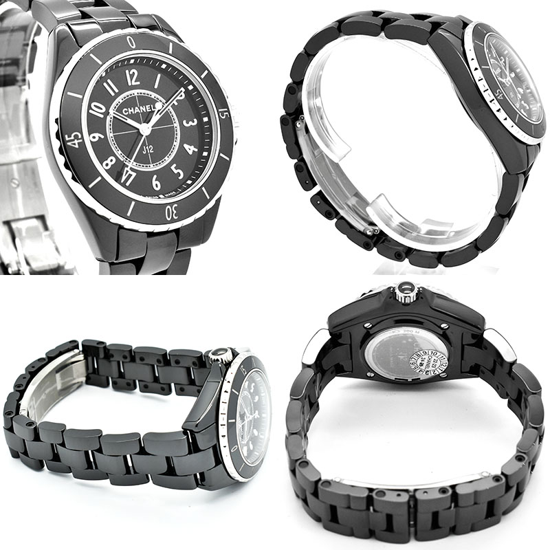 楽天市場】シャネル CHANEL J12 33mm H5695 ブラック文字盤 新品