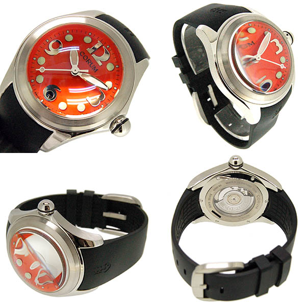 コルム CORUM バブル 082.310.20/0371 FO30 オレンジ 47mm SS