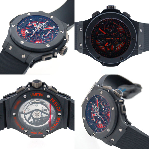 ウブロ HUBLOT ビッグバン アエロバン オールブラック オレンジ