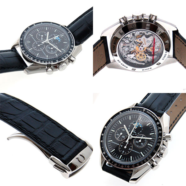 新品)OMEGA オメガ スピードマスター プロフェッショナル レザー