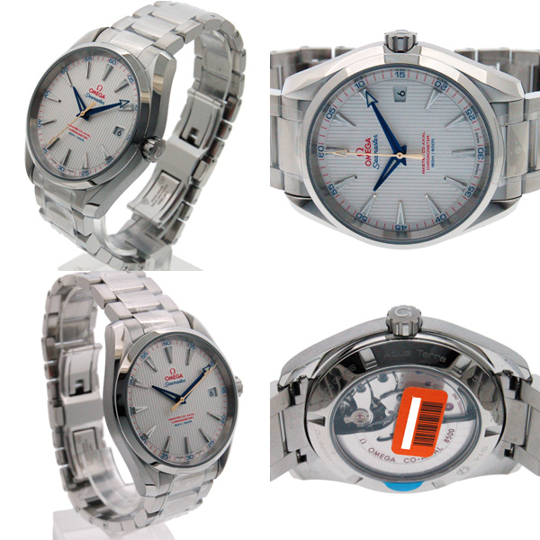 オメガ　OMEGA　シーマスター　アクアテラ　マスターコーアクシャル　231.10.42.21.02.004　シルバー　青針　新品