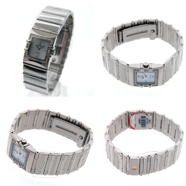 オメガ OMEGA 1528.36 コンステレーション カレ クアドラ ダイヤベゼル 4P クォーツ レディース _593875 オメガ OMEGA コンステレーションクアドラ 1528.76 レディース SS