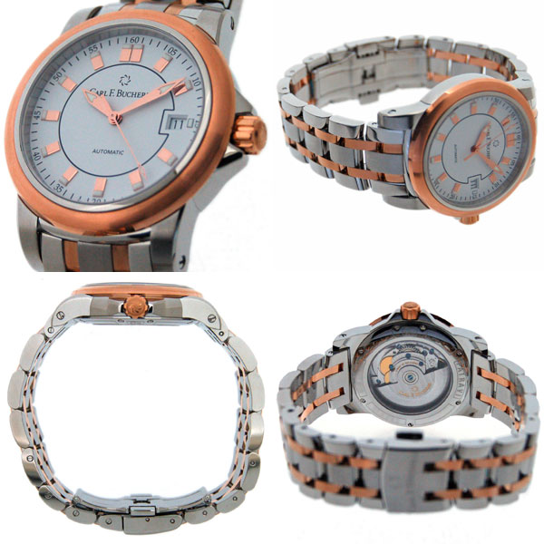 カール F.ブヘラ CARL F.BUCHERER 00.10621.08.21.21 パトラビ デイト 自動巻き レディース 極美品 保証書付き_934182 カール F. ブヘラ（CARL F. BUCHERER） カール F.ブヘラ CARL F
