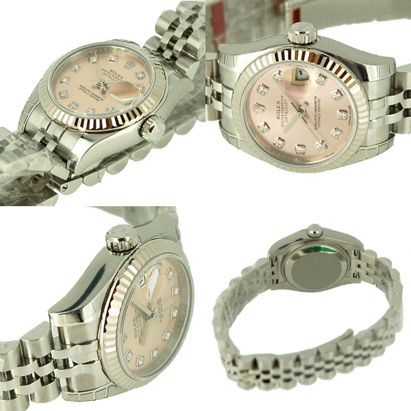 ロレックス ROLEX デイトジャスト 179174G レディース ピンク
