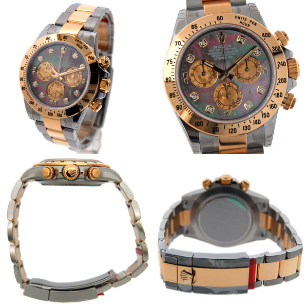 ロレックス ROLEX デイトナ コンビ 116523NG ブラックシェル