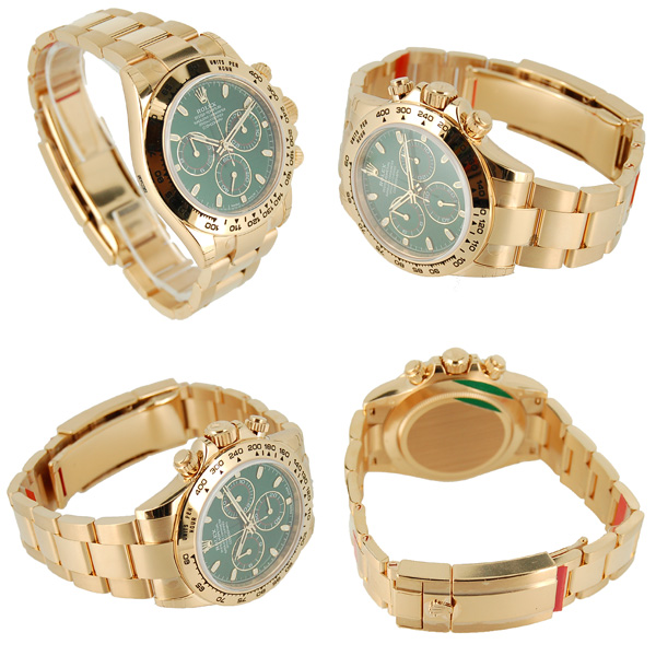 ロレックス ROLEX コスモグラフ デイトナ Ref.116508 グリーン K18