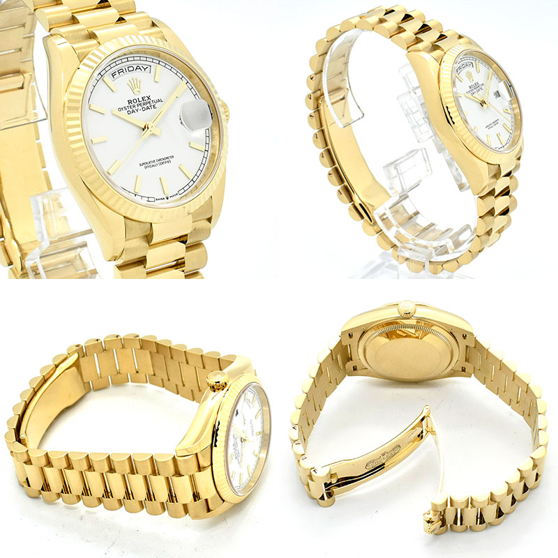 ロレックス ROLEX デイデイト 36 Ref.128238 18KYG 新品