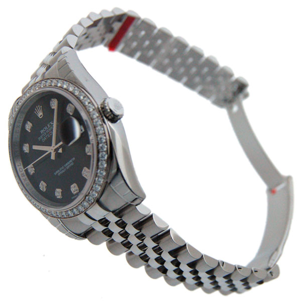 ロレックス ROLEX デイトジャスト Ref.116244G ダイヤモンド ブラック 新品