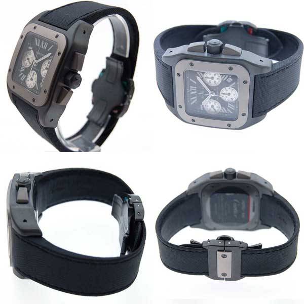 カルティエ CARTIER サントス100クロノグラフ LM W2020005