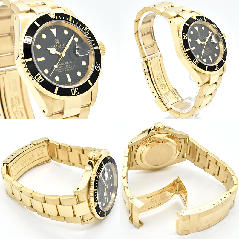 ロレックス ROLEX サブマリーナデイト Ref.16618 18KYG X番