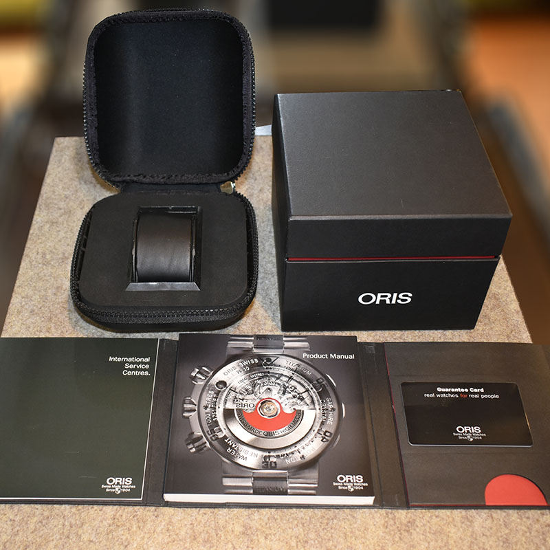 オリス ORIS アクイス デイト 733 7653 4156R ホワイト 43mm USED 中古