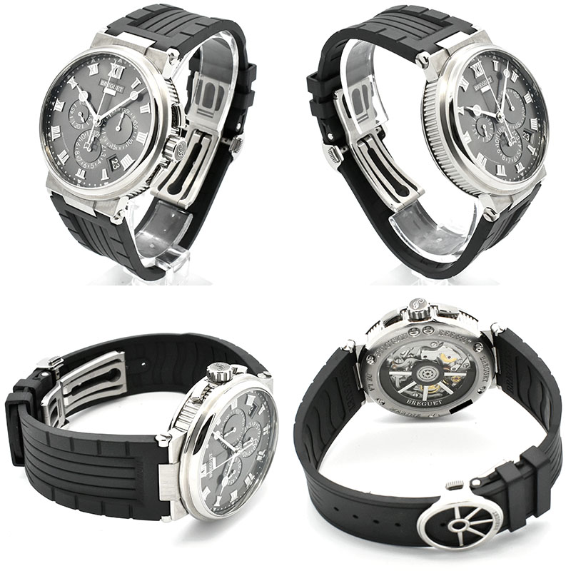 【未使用】Breguet ブレゲ 5527 黒 ラバーベルト ブレゲ BREGUET マリーン 5527用 ラバーバンド ブラック ラバー