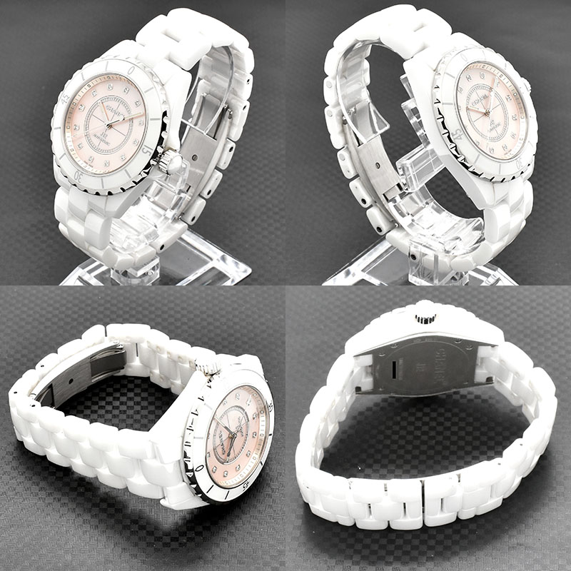 シャネル CHANEL J12 38 12Pダイヤ H5514 中古