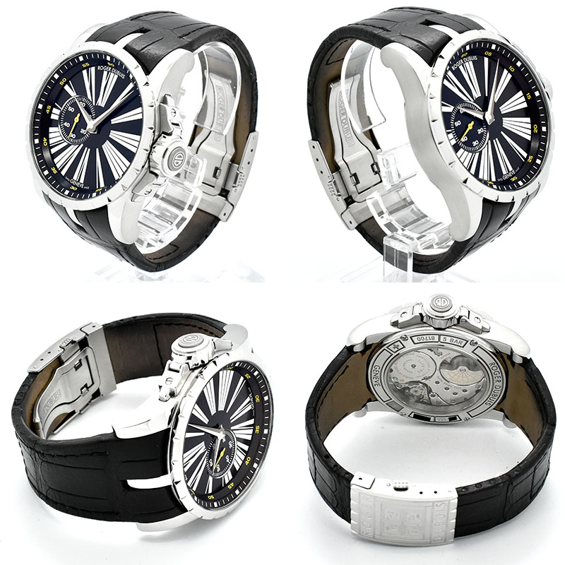 ROGERDUBUIS ロジェドゥブイ エクスカリバー クロコベルト ROGER DUBUIS - 本物 ロジェデュブイ 純正品 エクスカリバー