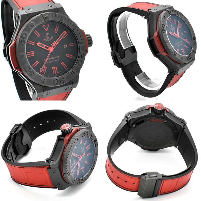 ウブロ HUBLOT ビッグバンキング オールブラックレッド 322.CI