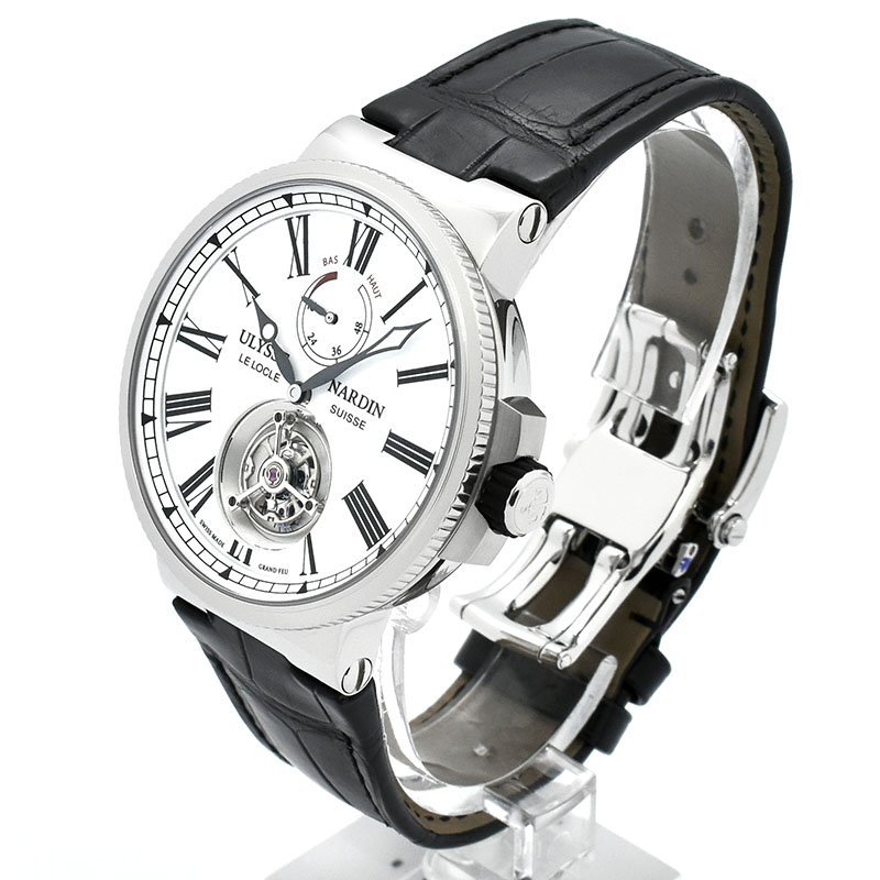 ユリスナルダン　ULYSSE NARDIN　マリーン トゥールビヨン　1283-181/E0　43mm　USED　中古