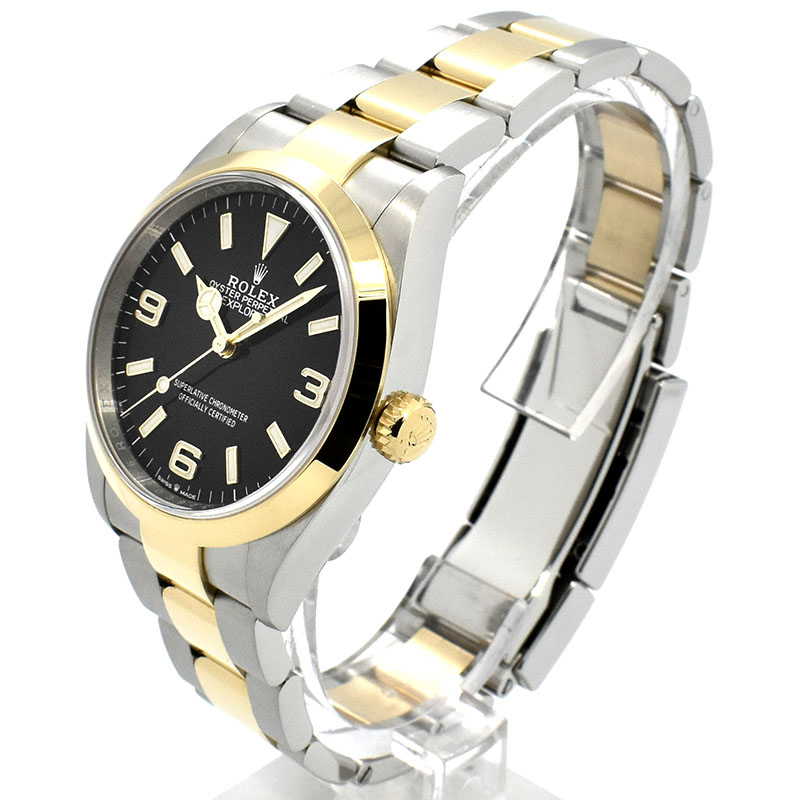 ロレックス ROLEX エクスプローラー1 Ref.124273 36mm ブラック 18KYG/SS USED 中古 ロレックス ROLEX エクスプローラー1 Ref.124273 36mm ブラック 18KYG/SS USED 中古
