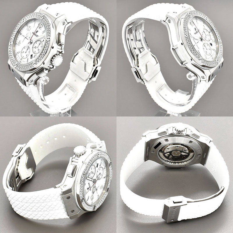 ウブロ HUBLOT ビッグバン スチール ホワイト ダイヤモンド 301.SE.230