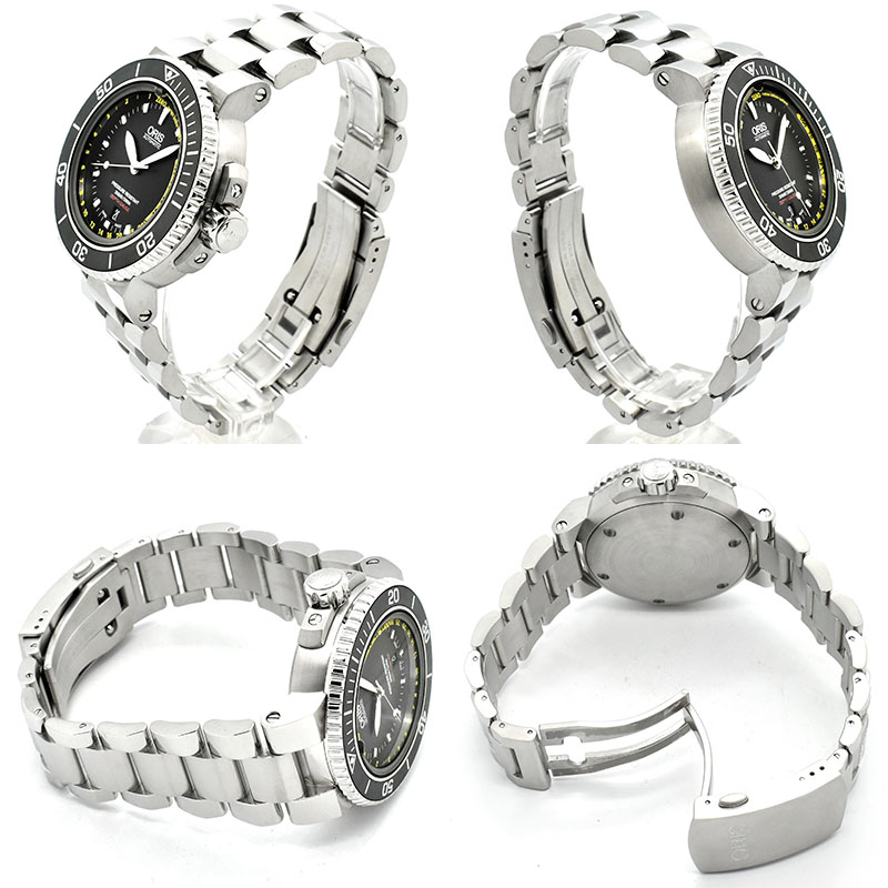オリス ORIS アクイス デプスゲージ 733 7675 4154M 中古