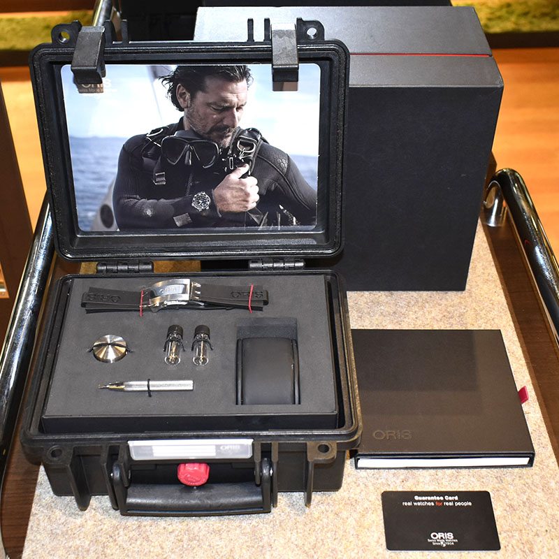 オリス ORIS アクイス デプスゲージ 733 7675 4154M 中古