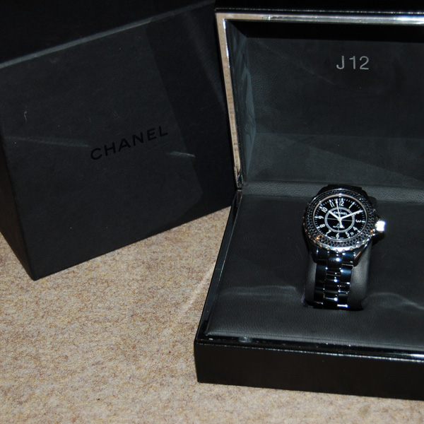 シャネル CHANEL J12 ブラックダイヤベゼル H0942 38mm メンズ USED 