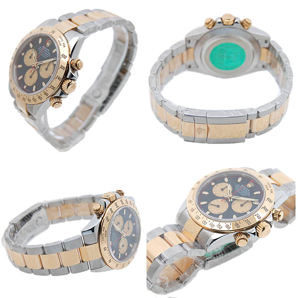 ロレックス ROLEX デイトナ 116523 K18コンビ 黒×金 赤針 USED 中古