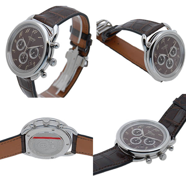 エルメス HERMES アルソー クロノグラフ AR4.910 メンズ 自動巻