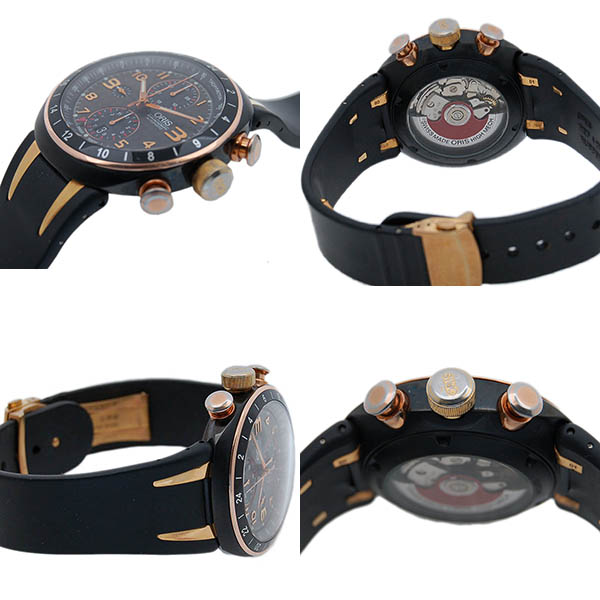 オリス ORIS TT3 クロノグラフ GMT 677 7590 7764R 42.5mm チタン