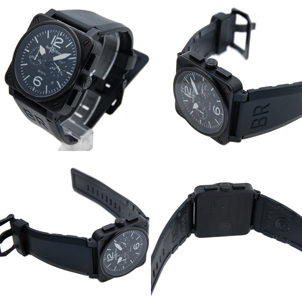 ベル＆ロス BELL＆ROSS BR03-94 クロノグラフ SS 42mm ブラック USED 中古