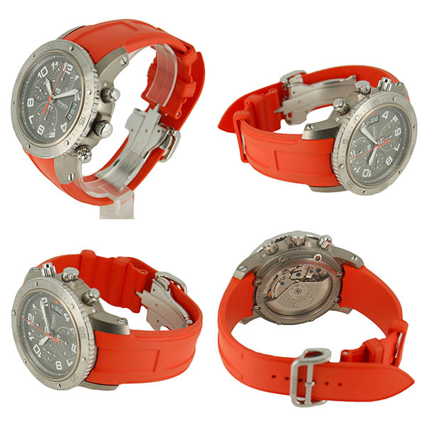 エルメス Hermes クリッパークロノ メカニカルダイバー Cp2 941 230 1c4 メンズ 自動巻 グレー ラバーベルト Used 中古 Zetton ゼットン