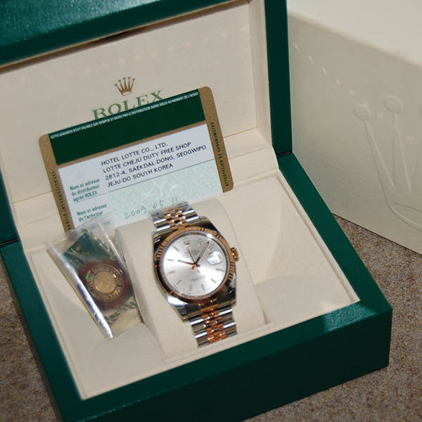 ロレックス ROLEX デイトジャスト 116231 シルバー V番ルーレット SS