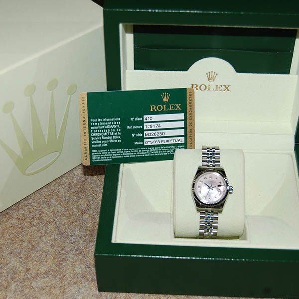 ロレックス Rolex デイトジャスト nrd ピンクシェルローマ 自動巻 レディース Ss Wg M番ルーレット Used 中古 Zetton ゼットン
