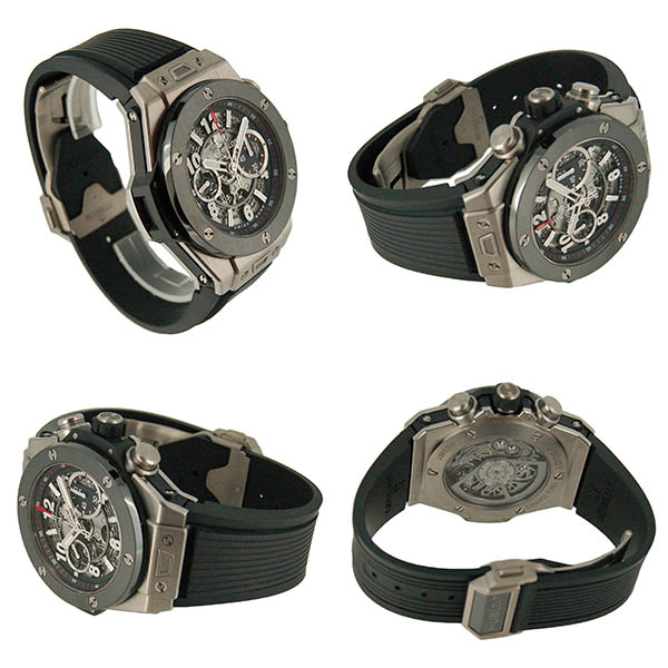 ウブロ HUBLOT ビッグバン ウニコ チタニウム セラミック 411.NM.1170.RX ラバーベルト USED 中古