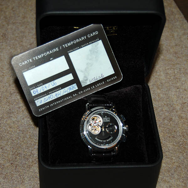 ゼニス ZENITH クロノマスター Tオープン 03.0240.4021/21.C495 ゼニス ZENITH クロノマスター Tオープン 03.0240.4021/21.C495