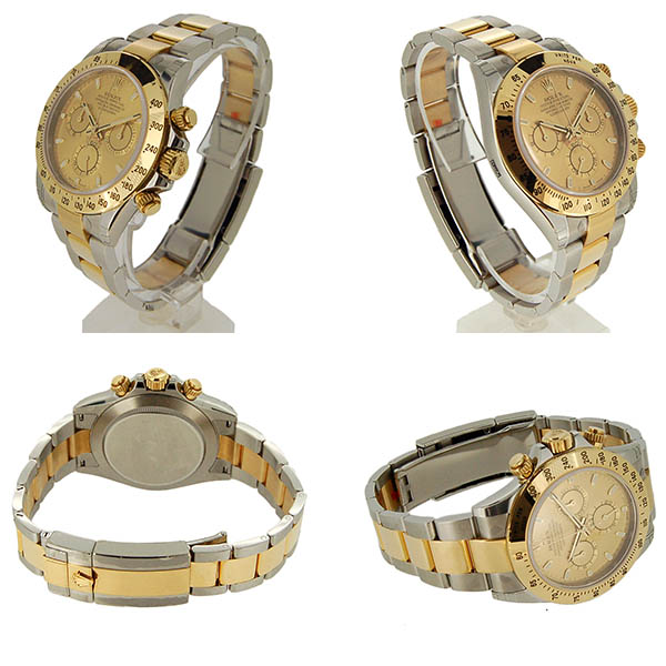 ロレックス ROLEX デイトナ コンビ 116523 シャンパン SS×YG