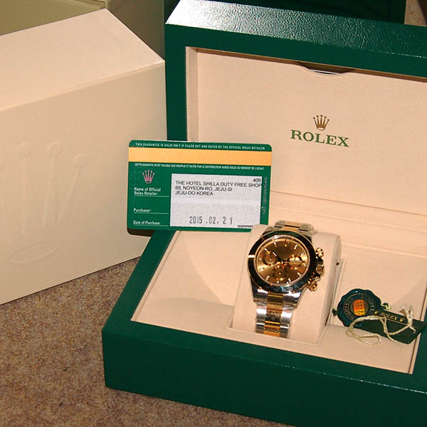 ロレックス ROLEX デイトナ コンビ 116523 シャンパン SS×YG