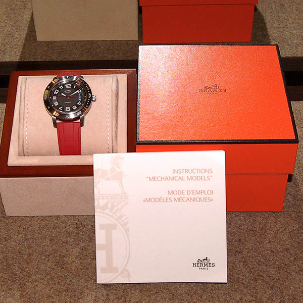 エルメス HERMES クリッパー スポーツオート TGM CP2.741 41mm 自動巻 グレー 未使用品