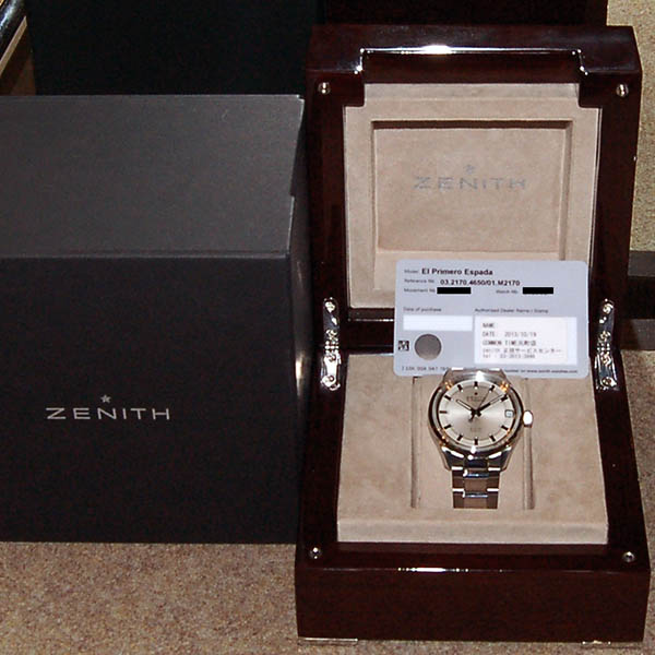 ZENITH ゼニス エルプリメロ エスパーダ ゼニス ZENITH エルプリメロ エスパーダ 03.2170.4650/01.M2170 40mm