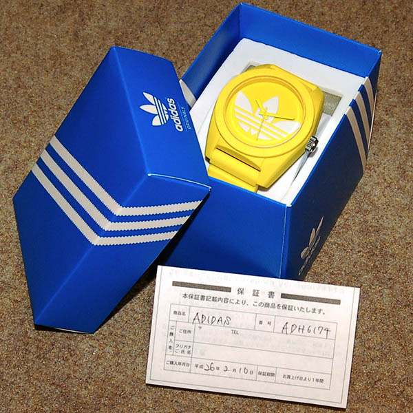アディダス Adidas サンティアゴ Adh6174 イエロー ラバー シリコン 43mm Used 中古 Zetton ゼットン アディダス Adidas サンティアゴ Adh6174 イエロー ラバー シリコン 43mm Used 中古 Zetton ゼットン